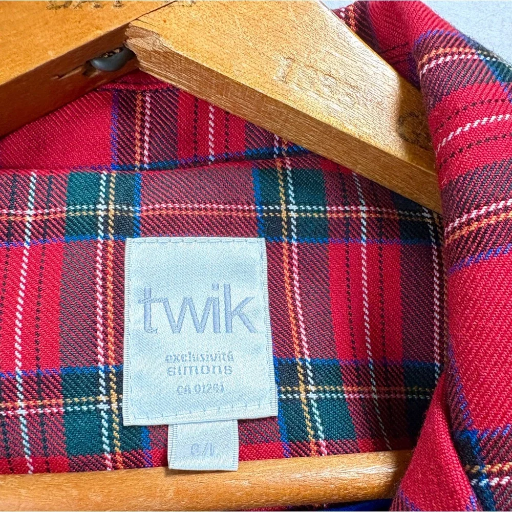 twik Red Plaid Blazer - Picture 4 of 5